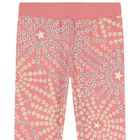 Girls Pink Star Leggings, 1, hi-res