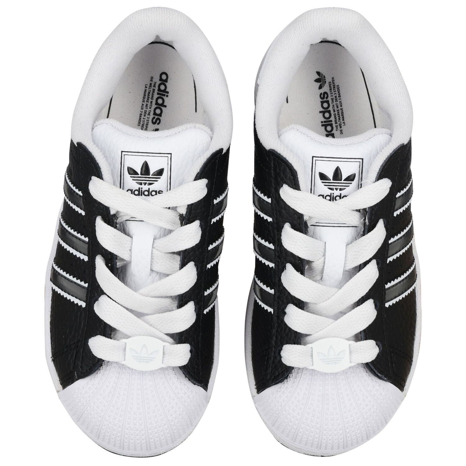 Black Superstar Trainers, 1, hi-res