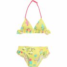 مايوه بكيني باللون الأصفرالمطبوع للبنات, 1, hi-res