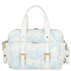 Baby Boys White & Blue Geo Map Changing Bag, 3, hi-res