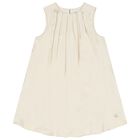  فستان للبنات بالشعار باللون الذهبى, 1, hi-res