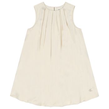 Girls Gold Logo Dress