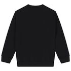 Boys Black Logo Sweatshirt, 1, hi-res