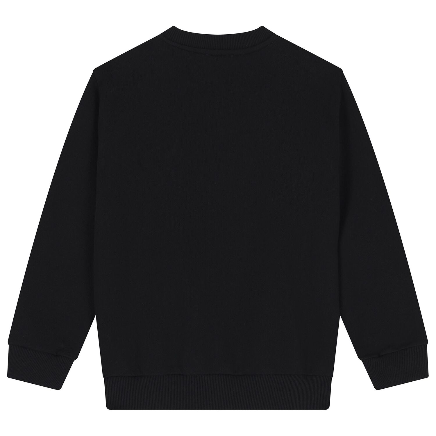 Boys Black Logo Sweatshirt, 1, hi-res