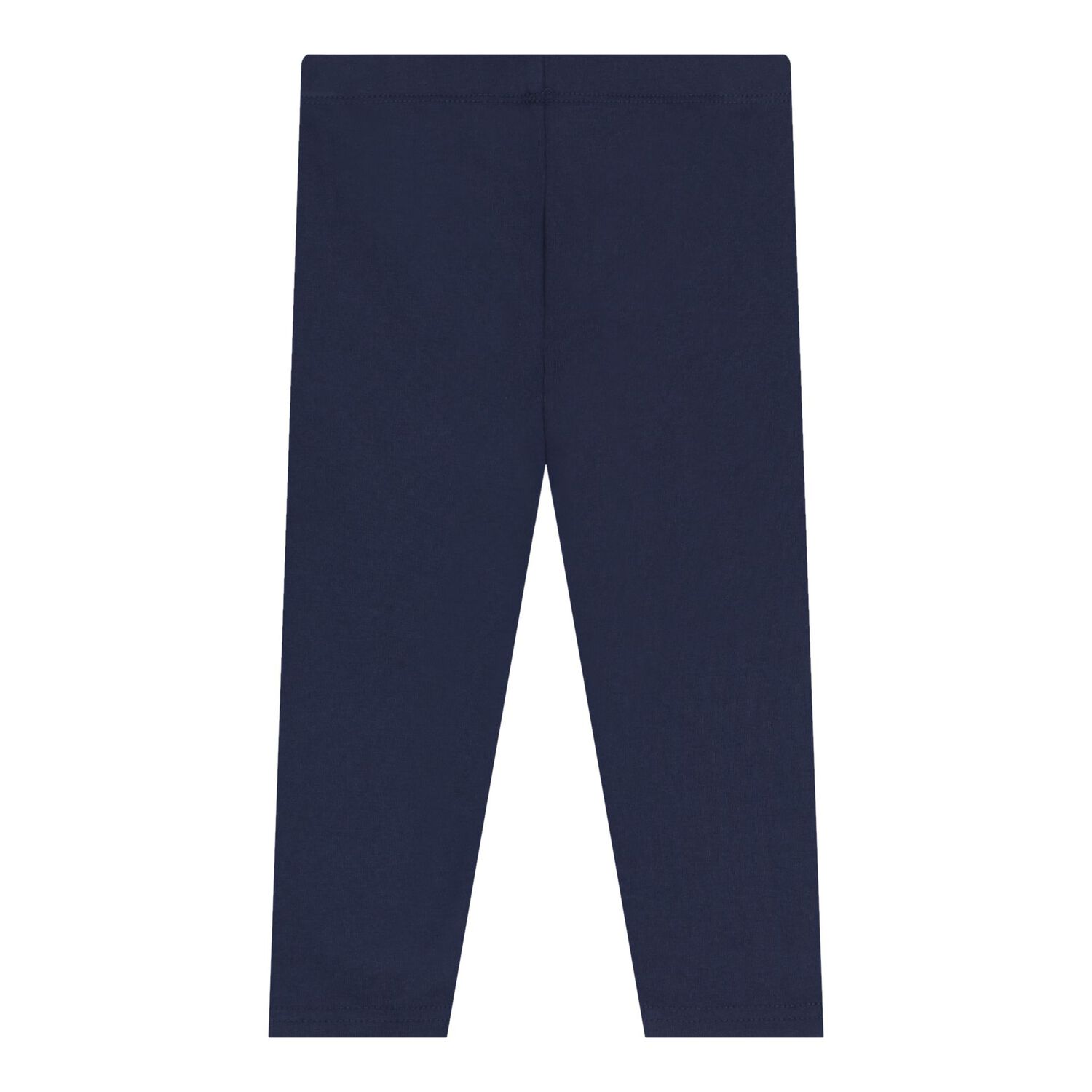 طقم ليجنز للبنات باللونين الوردي والأزرق الداكن بنقشة دب بولو, 1, hi-res