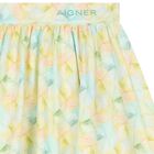 Girls Green & Blue Logo Skirt, 1, hi-res