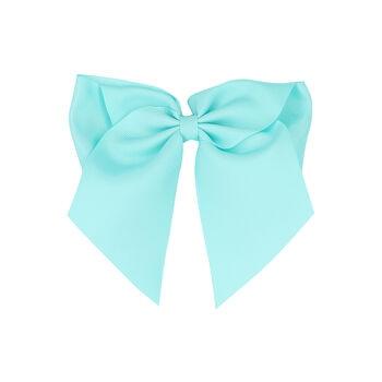 Girls Blue Bow Hair Clip