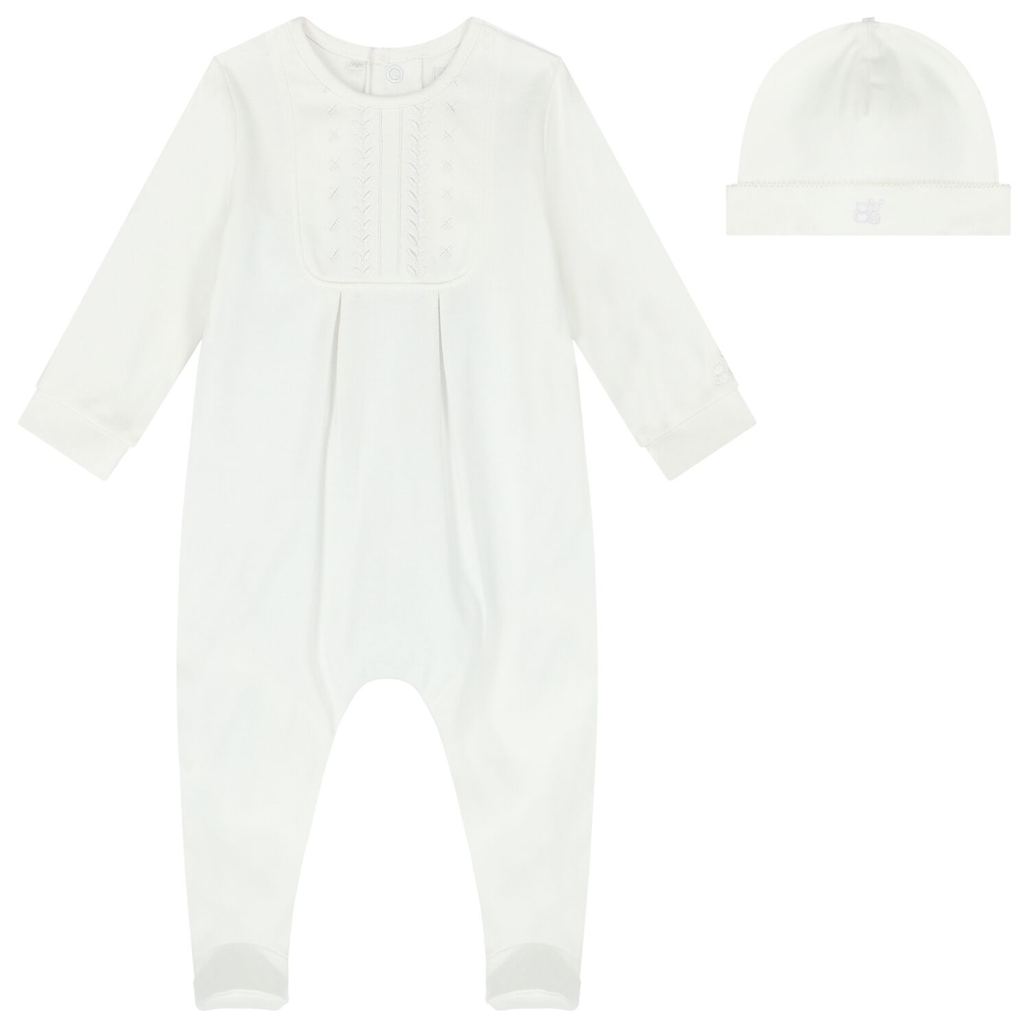 Baby White Babygrow Set, 1, hi-res
