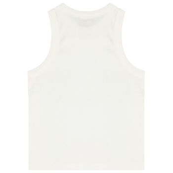 توب بنات بفيونكة باللون الأبيض