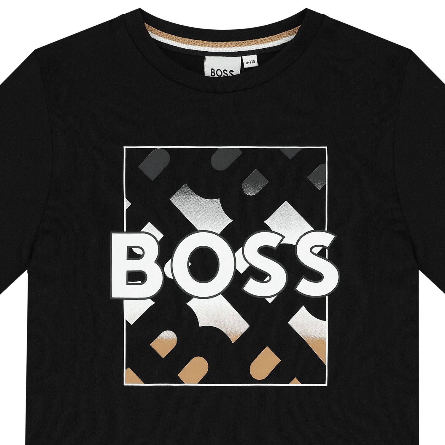 Boys Black Logo T-Shirt, 1, hi-res image number null