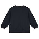 بدلة رياضية أولاد بالشعار باللون الكحلي , 1, hi-res