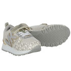 حذاء رياضى بنات بالشعار باللون الذهبى, 1, hi-res