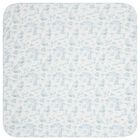 Baby Boys White & Blue Blanket, 1, hi-res