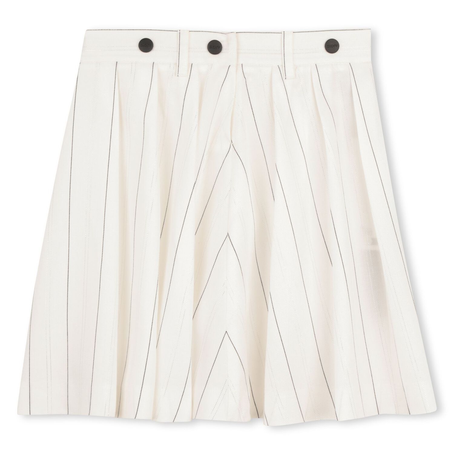 Girls Ivory Pinstripe 2 in 1 Pinafore Dress, 1, hi-res