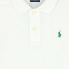 Boys White Logo Polo Shirt, 5, hi-res