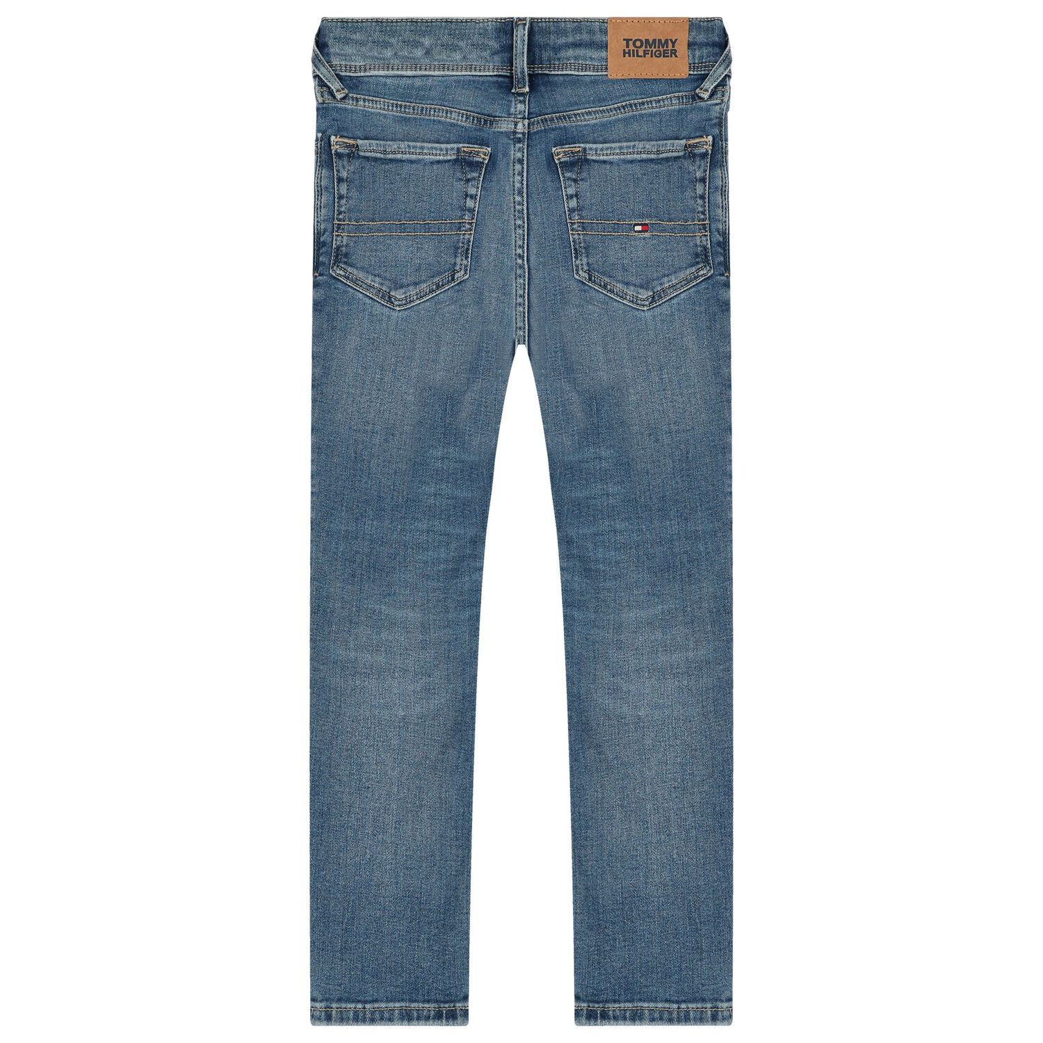 Boys Blue Logo Denim Jeans, 1, hi-res image number null
