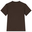 Boys Brown Logo T-Shirt, 3, hi-res