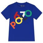 Boys Blue Logo T-Shirt, 2, hi-res