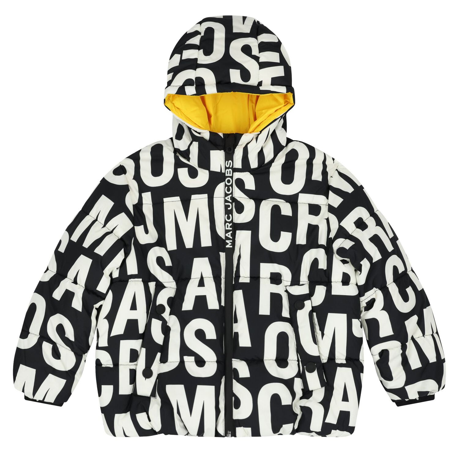 جاكيت  مبطن بالشعار باللون الأسود والأبيض , 1, hi-res image number null