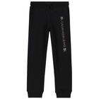 Boys Black Logo Joggers, 1, hi-res