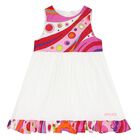Younger Girls White  Fontane Dress, 1, hi-res