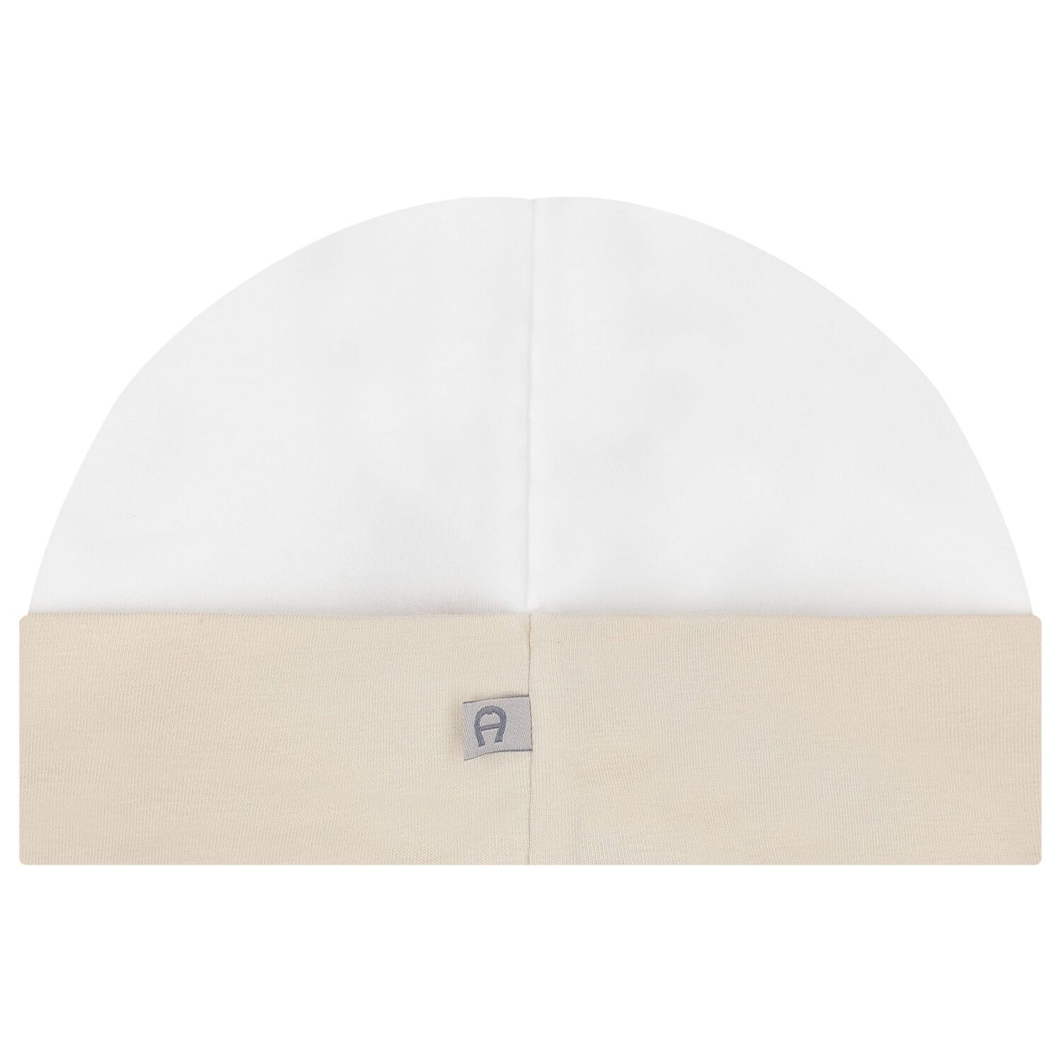 White & Beige Logo Baby Hat, 1, hi-res image number null