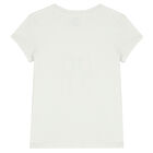 تيشيرت بولو باللون الأبيض للبنات, 1, hi-res