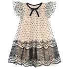 Girls Beige & Black Ivy Tulle Ivy Dress, 1, hi-res