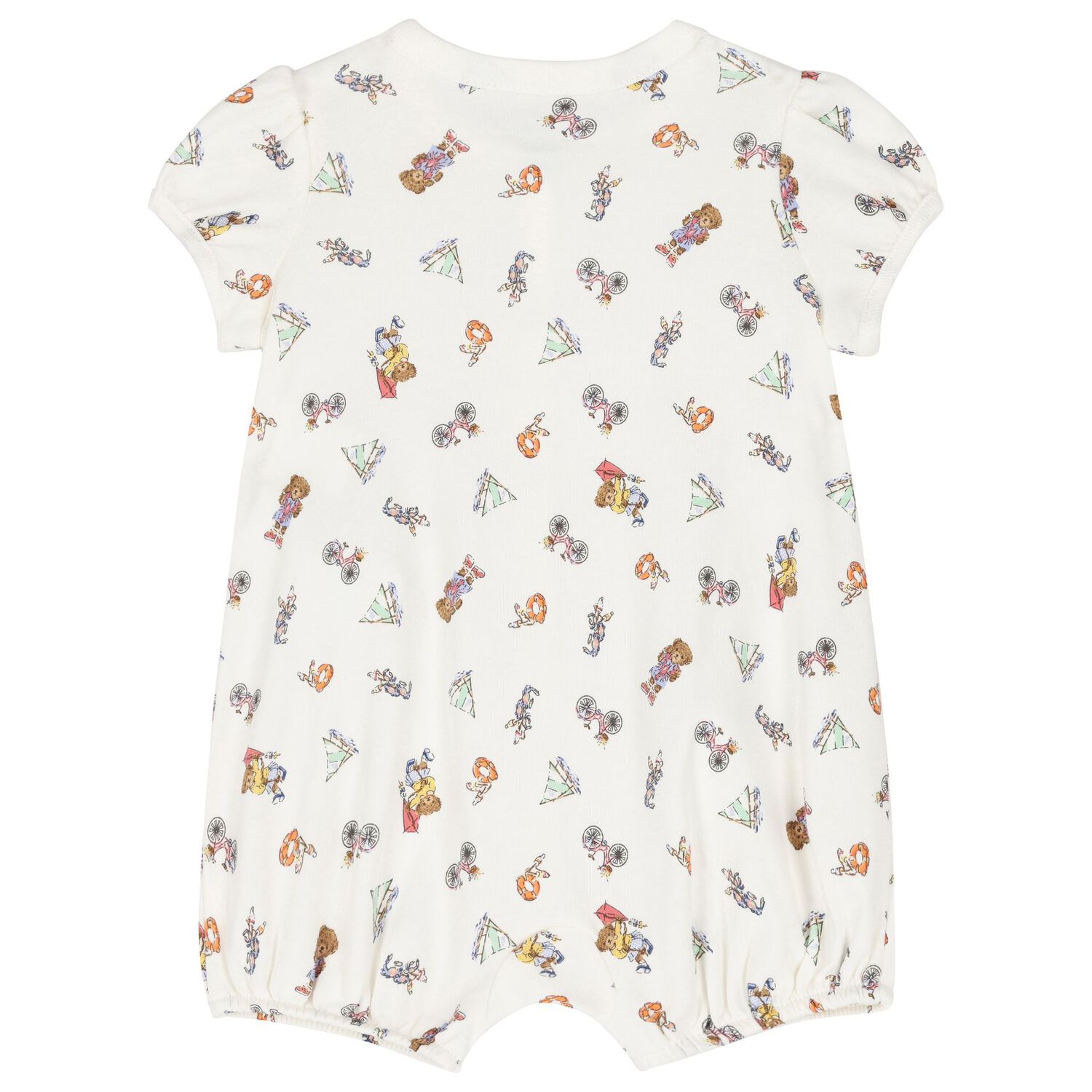 طقم هدايا على شكل دب لطيف من القطن باللون الأبيض للبنات, 1, hi-res