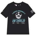 Black Football Logo T-Shirt, 1, hi-res