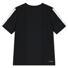 Boys Black Logo T-Shirt, 1, hi-res