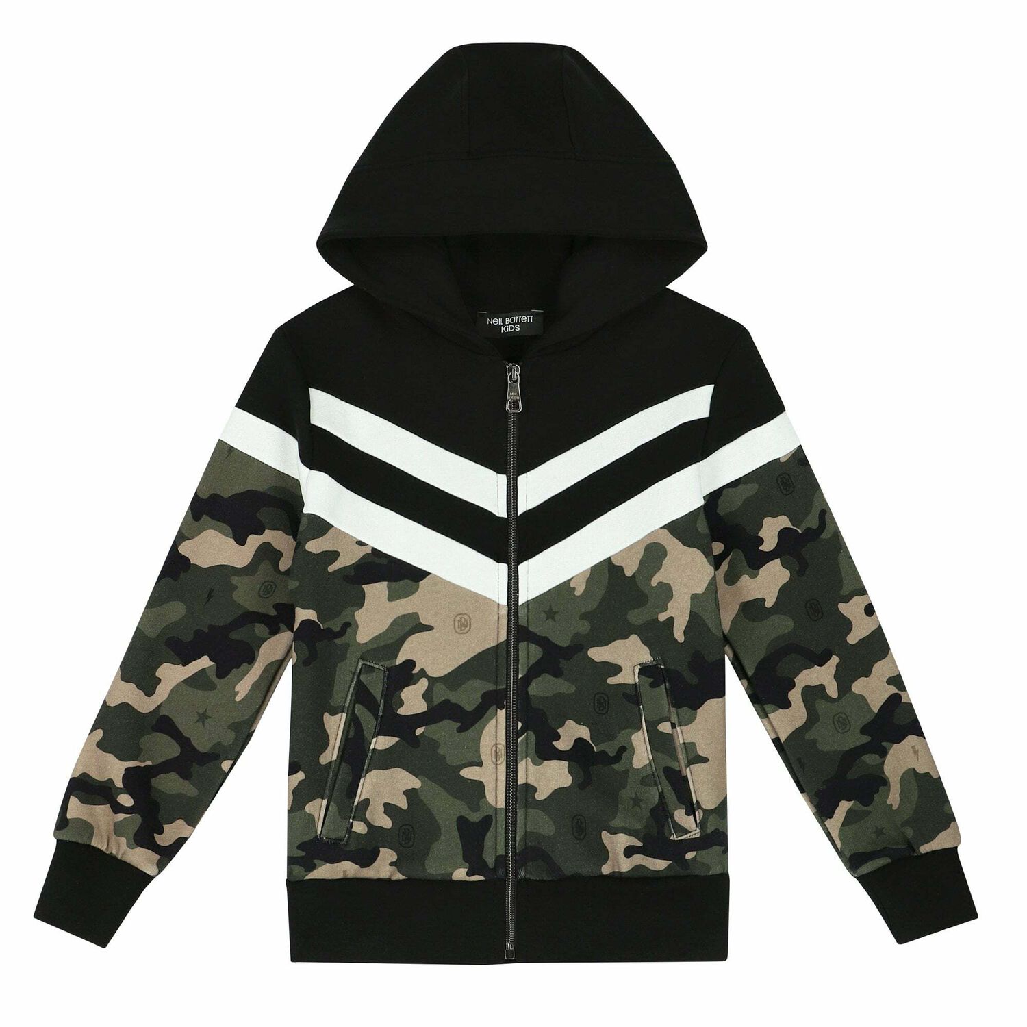 Boys Camouflage Hooded Top, 1, hi-res image number null