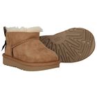 Younger Girls Beige Ultra Mini Bailey Bow Boots, 2, hi-res