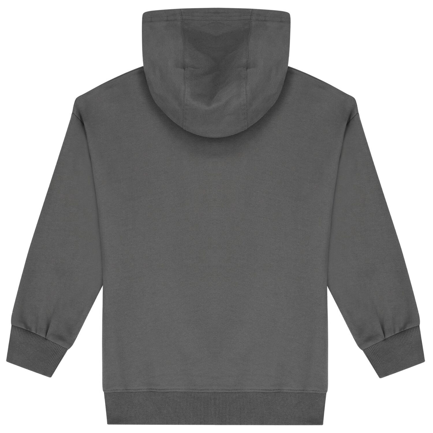 Boys Grey Logo Hooded Zip Up Top, 1, hi-res image number null