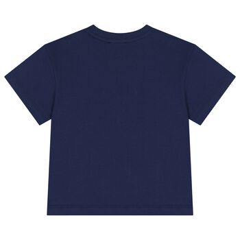 Navy Blue Tiger Logo T-Shirt