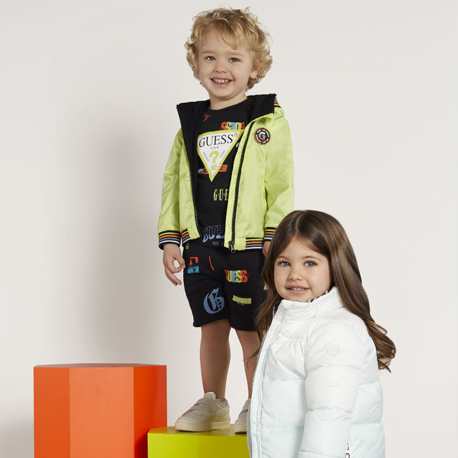 Boys Black Logo Shorts, 1, hi-res image number null