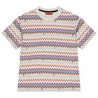 Boys Beige Zigzag T-Shirt, 1, hi-res