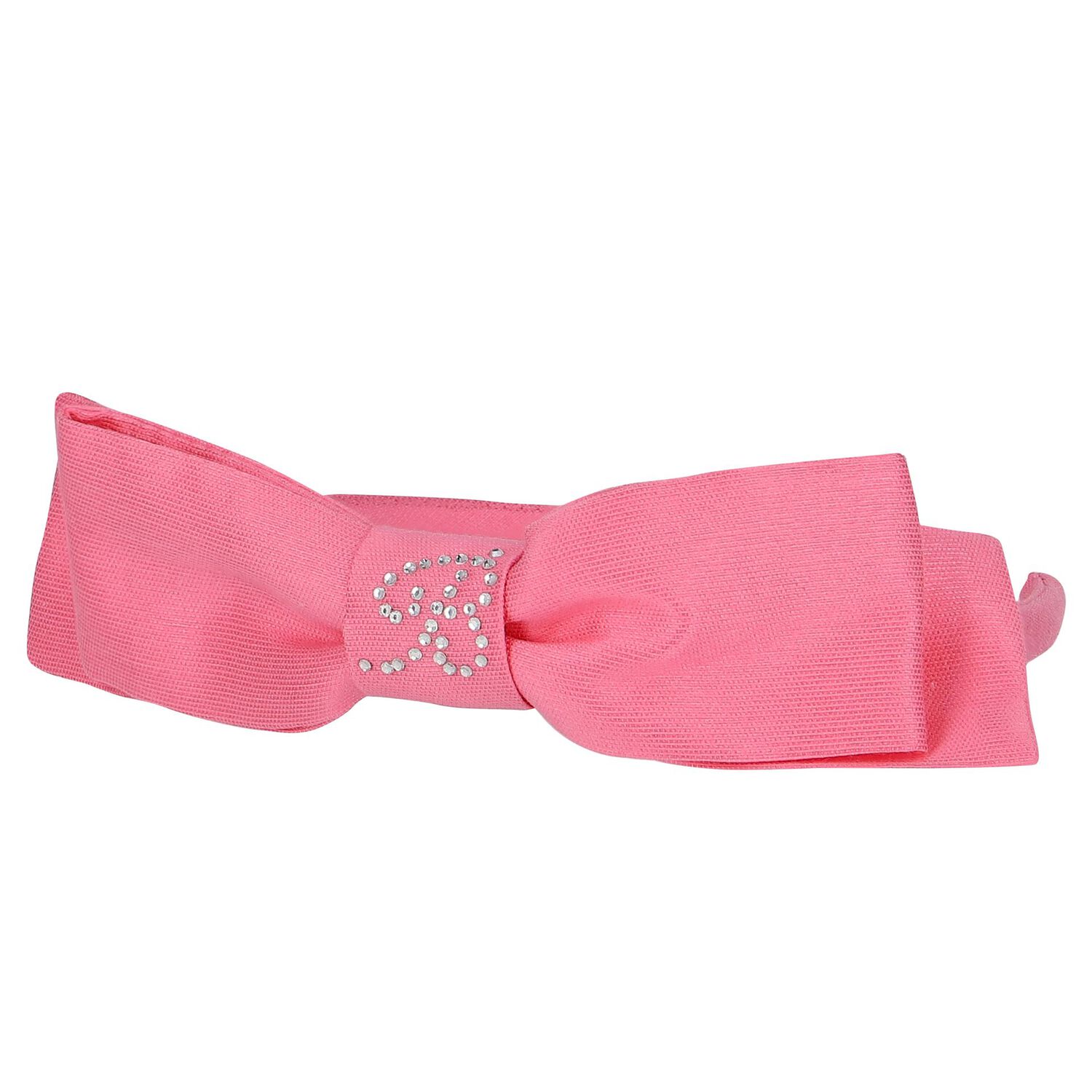 Girls Pink Logo Bow Headband, 1, hi-res image number null