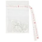 مشبك شعر للبنات بفيونكة باللون الأبيض والفضي , 3, hi-res