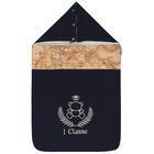 مدس بطبعة خريطة باللون الكحلي والبيج, 2, hi-res