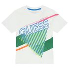 Boys White Logo T-Shirt, 1, hi-res