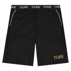 Boys Black Logo Shorts, 1, hi-res