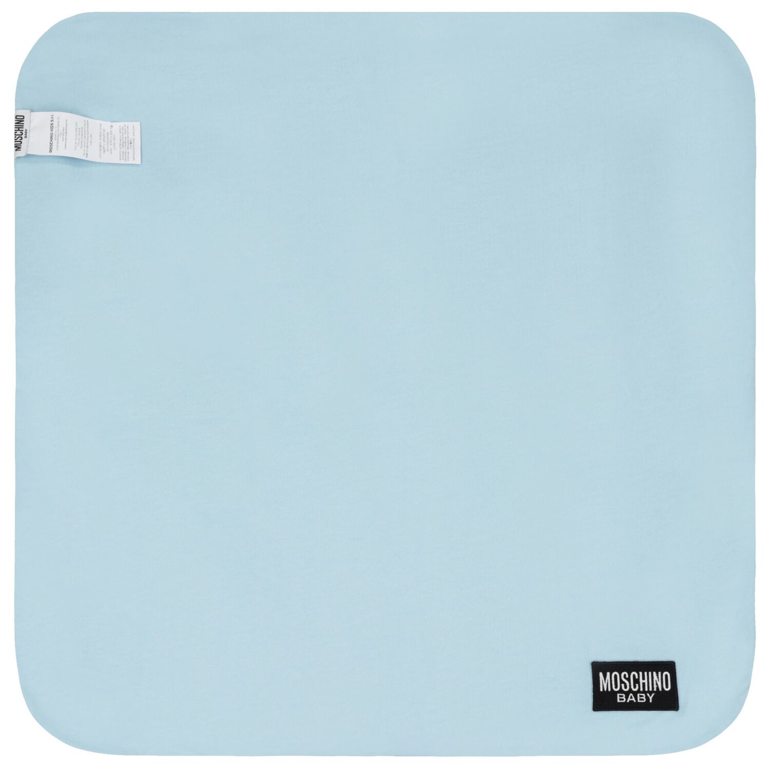 Blue Teddy Bear Logo Baby Blanket, 3, hi-res image number null