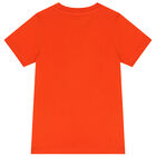 تيشيرت بشعار النمر باللون البرتقالي للأولاد, 1, hi-res