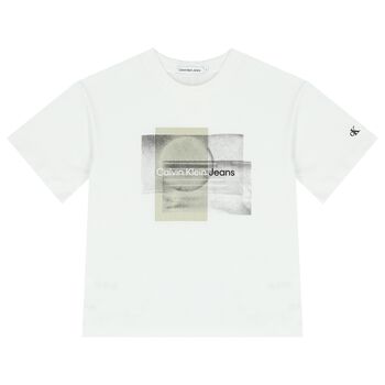 Boys White Logo T-Shirt