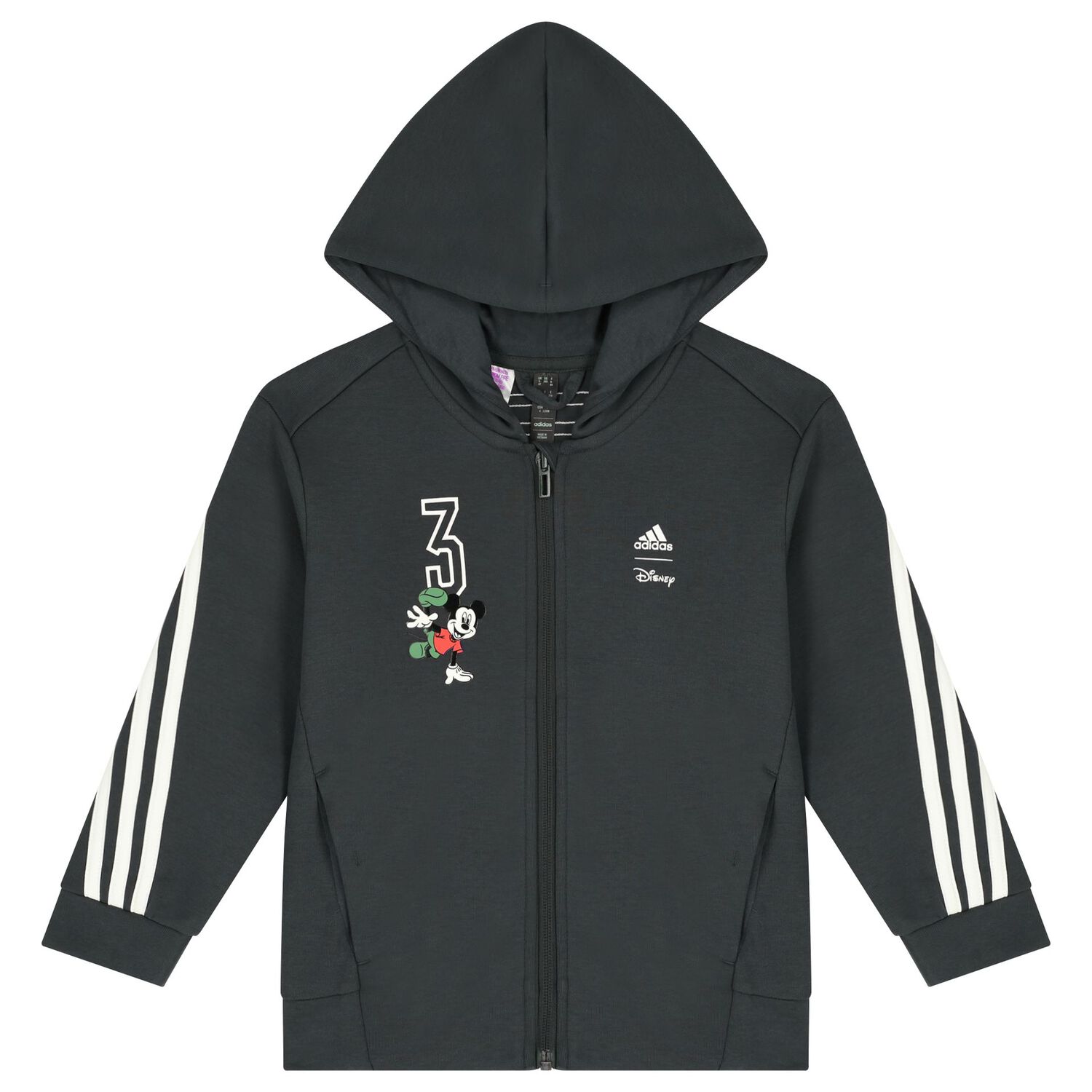 Grey Logo Hooded Zip Up Top, 1, hi-res image number null