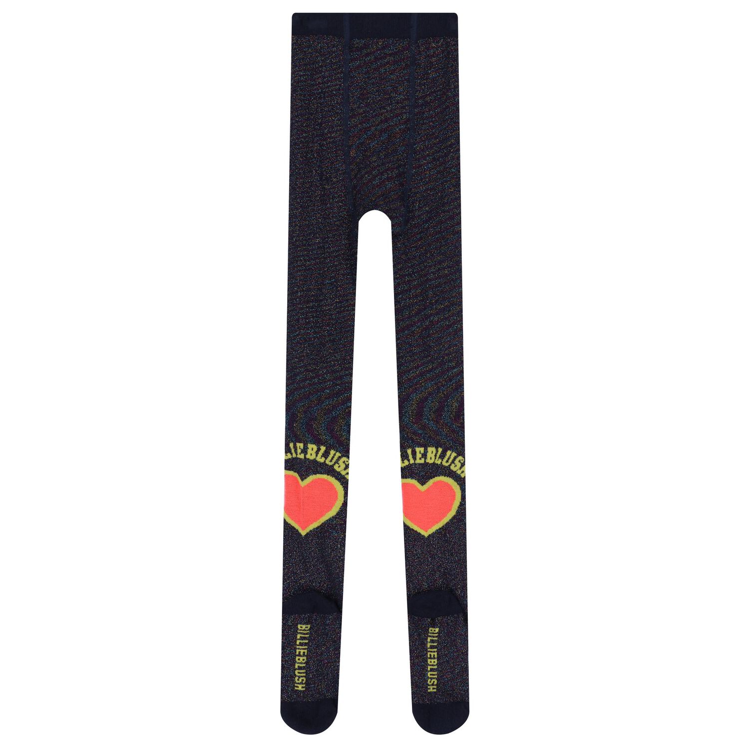 جوارب بنات طويله بطبعه قلب باللون الكحلى , 1, hi-res image number null