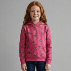 Girls Pink Polo Player Hooded Top, 1, hi-res