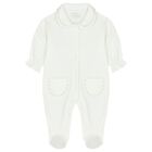 Baby Girls White Tulle Babygrow, 1, hi-res