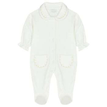 Baby Girls White Tulle Babygrow